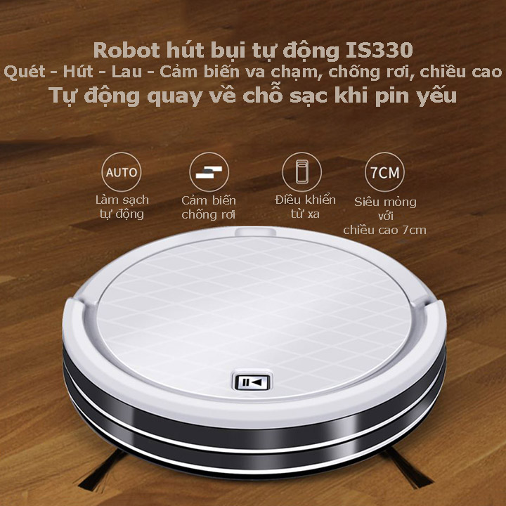 Robot hút bụi tự động thông minh OCTech IS-330 - Hàng chính hãng