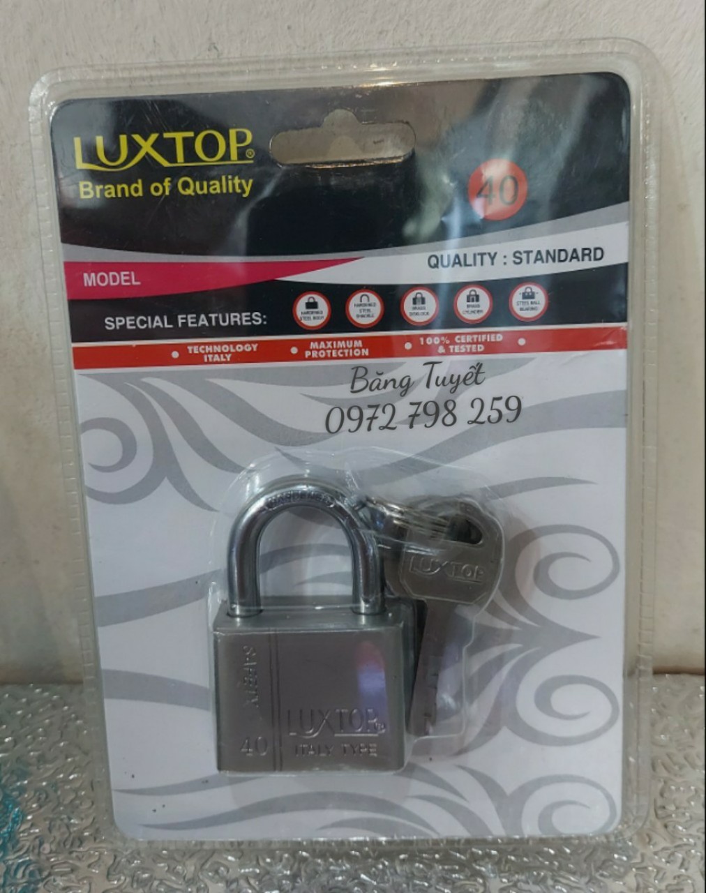Ổ Khóa 4F , 5f Chống Cắt Lux top , ổ khóa chất lượng cao