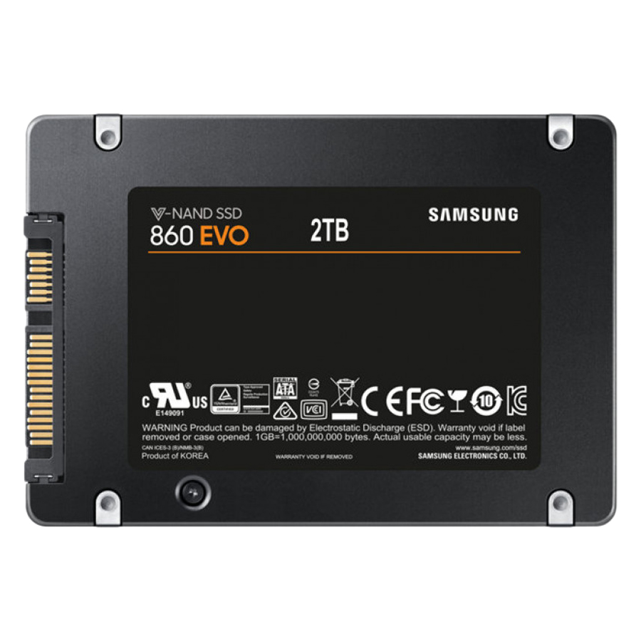 Ổ Cứng SSD Sata III 2.5 inch 2TB Samsung 860 Evo MZ-76E2T0BW - Hàng Chính Hãng