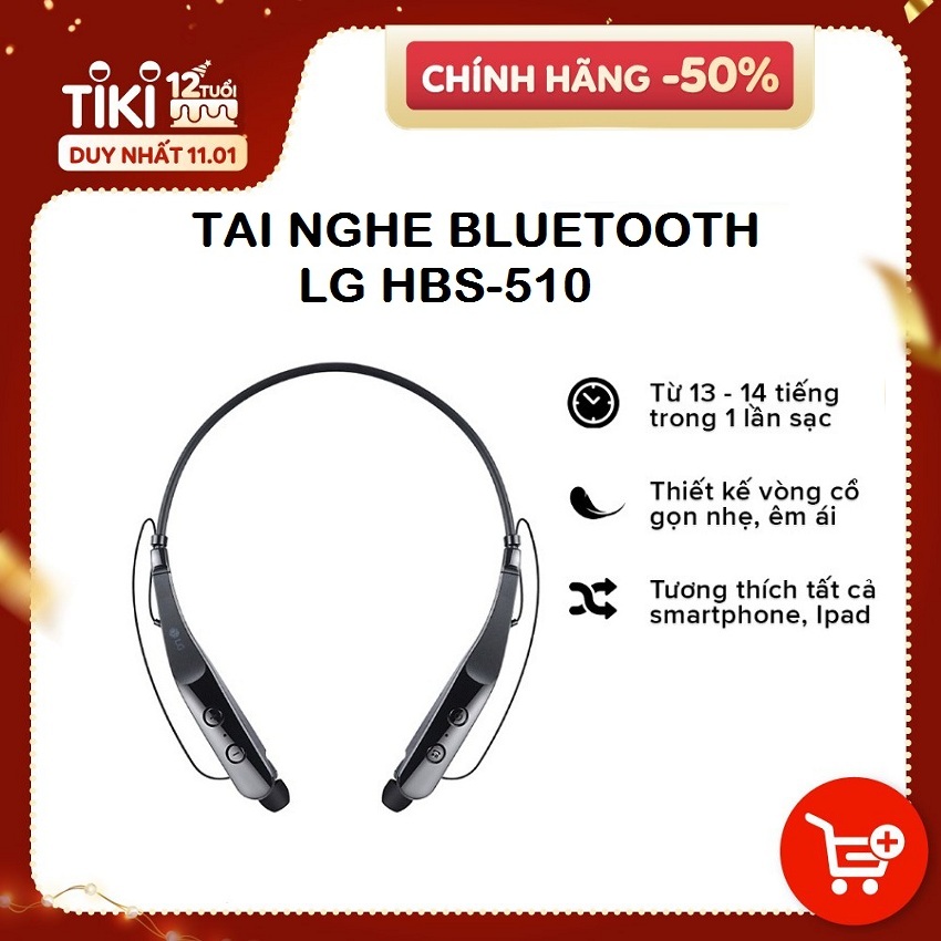 Tai nghe Bluetooth LG HBS-510 - Hàng Chính Hãng