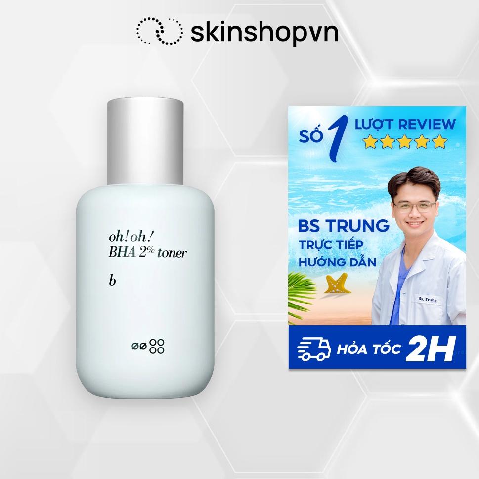 Nước Cân Bằng BHA Tẩy Tế Bào Chết, Làm Sạch Sâu Da oh!oh! BHA 2% Toner (75ml)