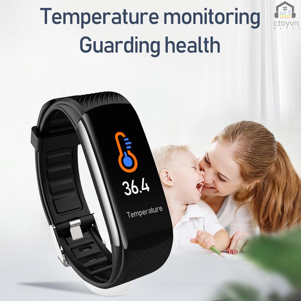 Đồng hồ thông minh đa năng theo dõi tình trạng sức khỏe C6T IP67