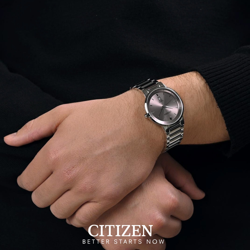 Đồng Hồ Nam Citizen Dây Thép Không Gỉ BI5120-51Z - Mặt Hồng (40mm)