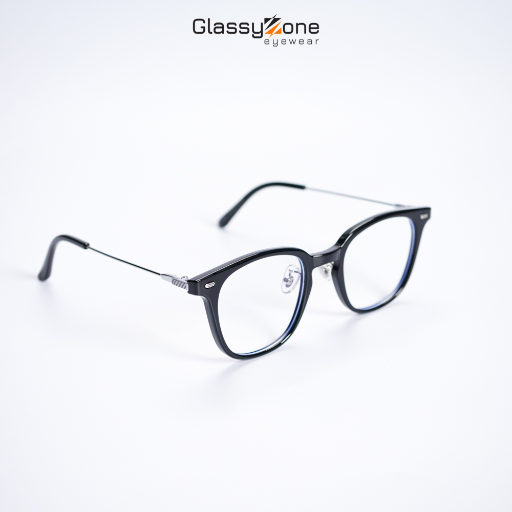 Gọng kính cận, Mắt kính giả cận nhựa dẻo Form vuông Nam Nữ Gaston - GlassyZone