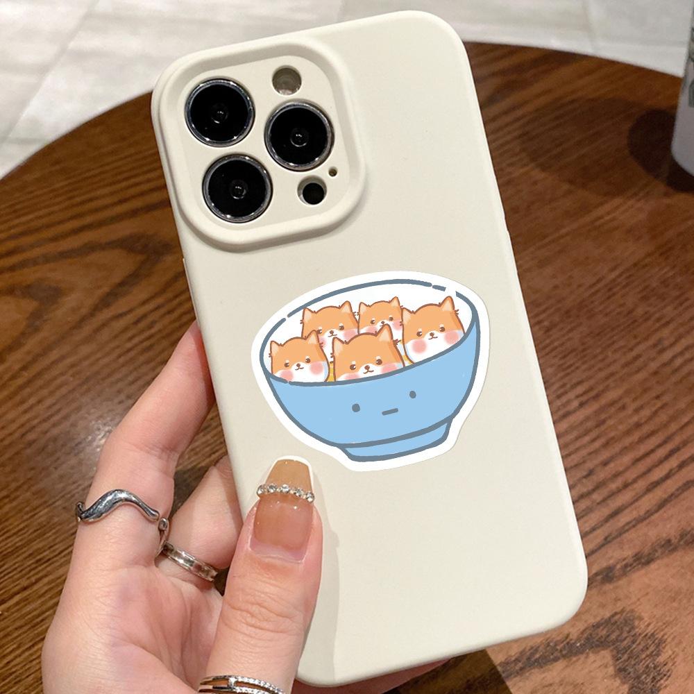Sticker CHÓ SHIBA CUTE hoạt hình cute trang trí mũ bảo hiểm,guitar,ukulele,điện thoại,sổ tay,laptop