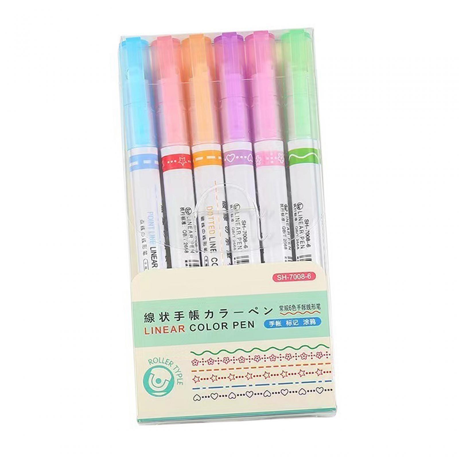 Journal Pens Highlighters Pen Set Glitter Marker DIY Art Crafts Outline Pen Marker Pen for Birthday Scrapbooking School Photo Album Greeting