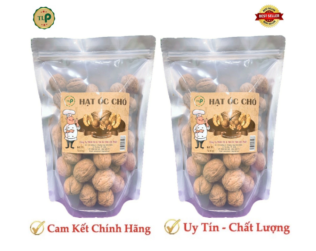 HẠT ÓC CHÓ TÂN LỘC PHÁT BỊCH 500G