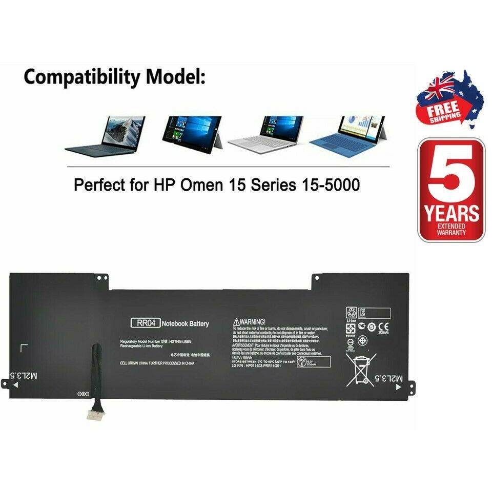 Pin Battery Dùng Cho Laptop HP Omen 15-5208TX 15-5116TX 15-5010NR 15-5010TX RR04XL 58Wh
