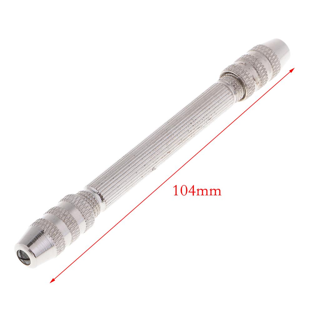 Precision Pin Vise Chuck Hand Drill with Drill Bits Rotary Tools for Hobby