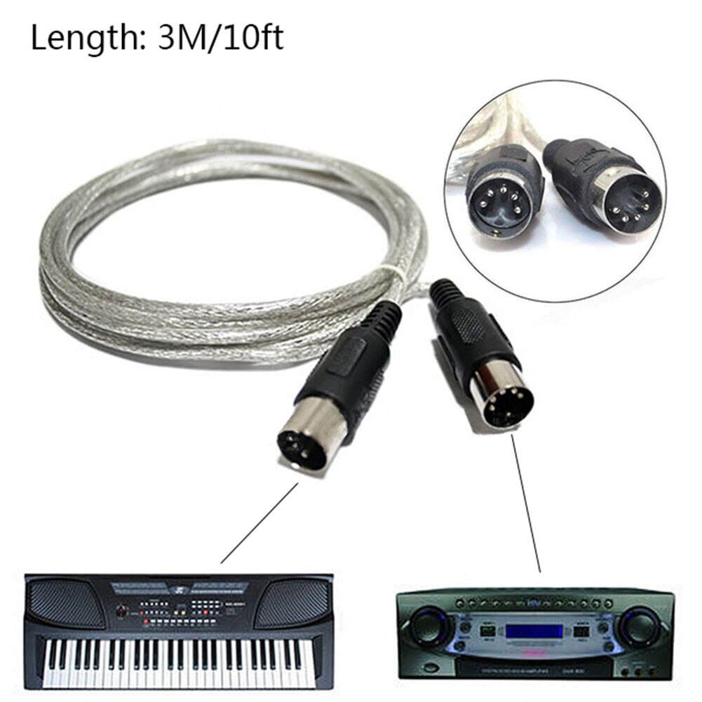 Cáp Kết Nối MIDI To MIDI 5 Pin Dài 3 mét Cao Cấp