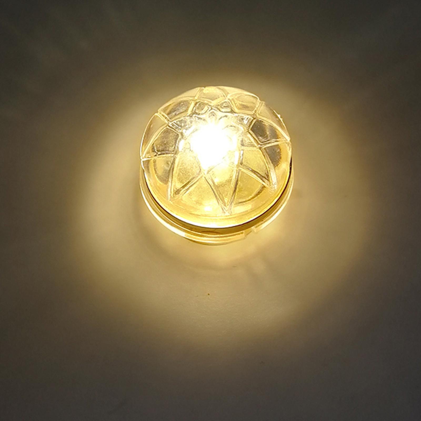 1/12 Dollhouse Miniature LED Ceiling Light Lamp Battery