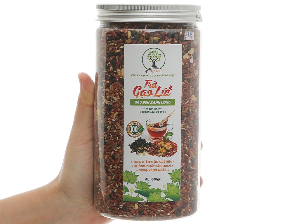 Trà gạo lứt huyết rồng - đậu đen xanh lòng MS (01kg) - Thanh nhiệt, mát gan, lợi sữa