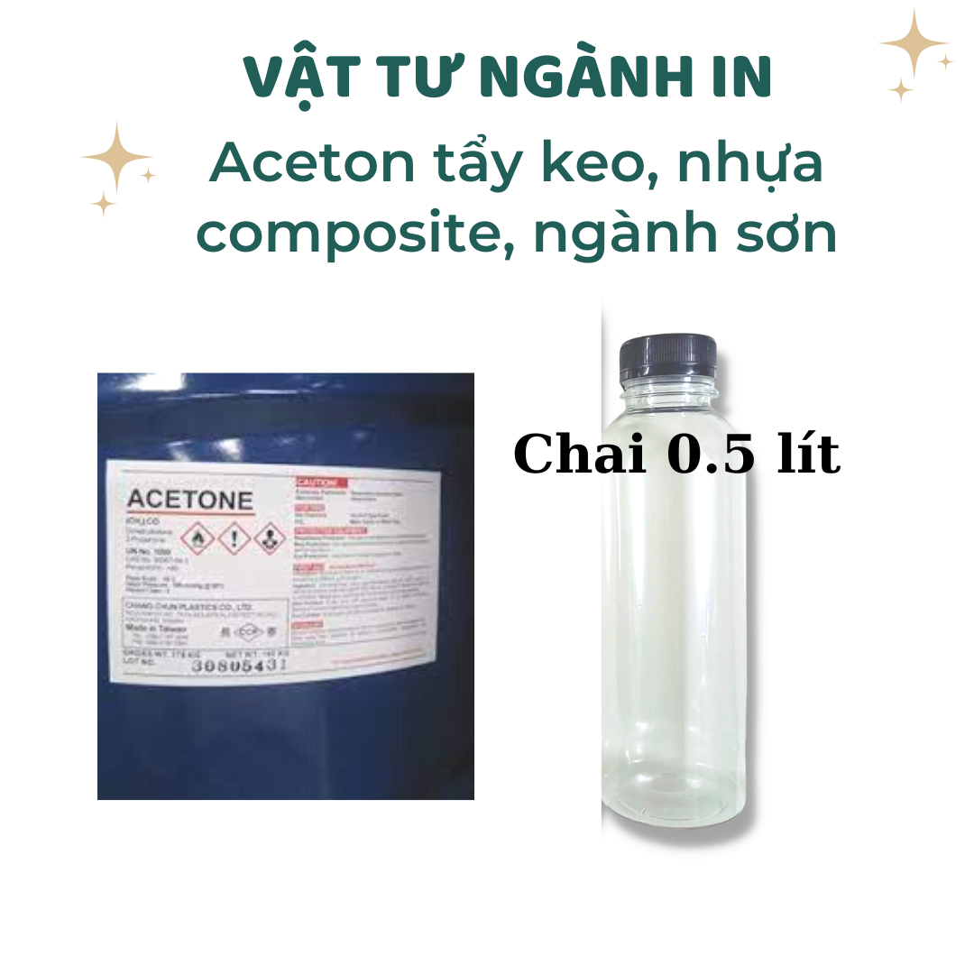 Axeton dung môi tẩy keo, nhựa composite, ngành sơn