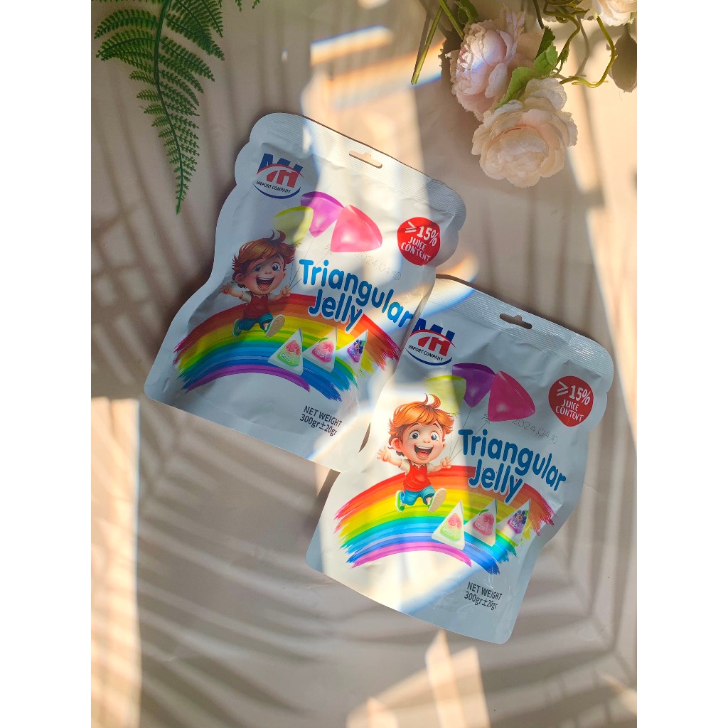 Kẹo Thạch Tam Giác Mix Vị Trái Cây 300g