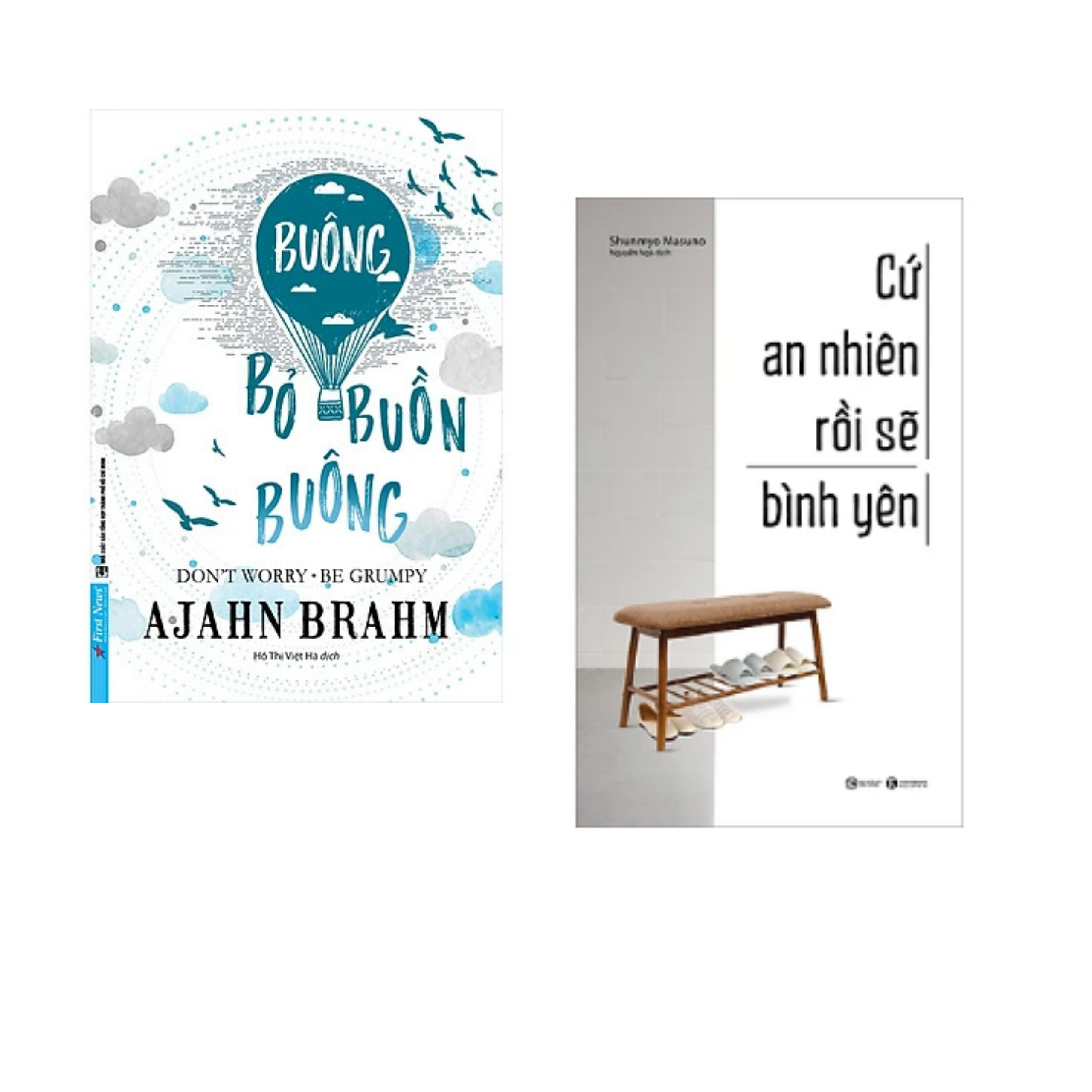 Combo sách Kỹ Năng Sống Hay: Buông Bỏ Buồn Buông (Tái Bản)+ Cứ An Nhiên Rồi Sẽ Bình Yên / Nghệ Thuật Sống Đẹp/ Tặng Kèm Bookmark Happy Life