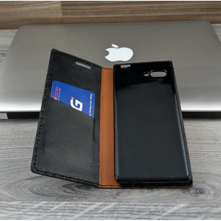 Bao Da handmade Blackberry Key2 Da Bò thật