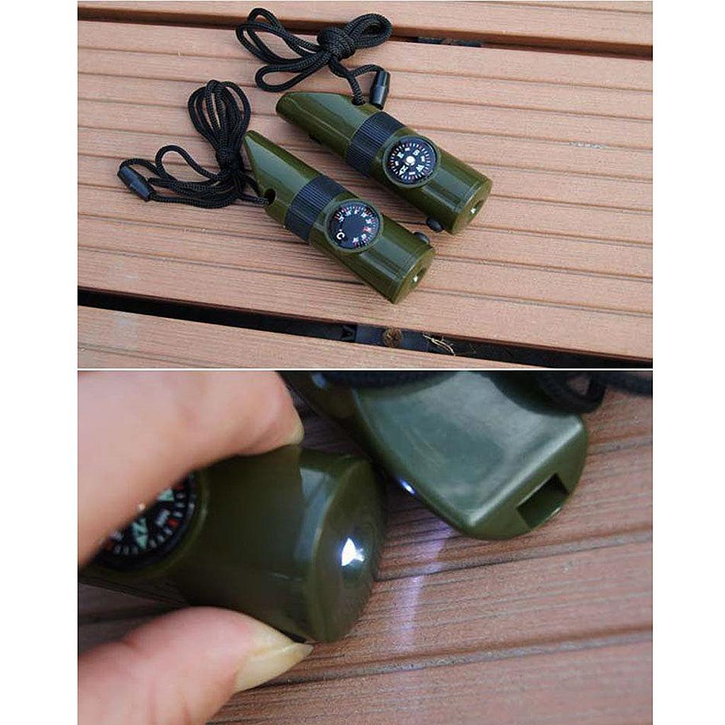 Survival Whistle with Lanyard Outdoor Camping Hiking Sports Tools