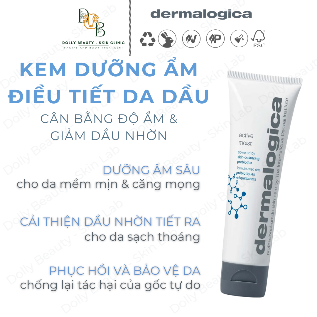 Kem dưỡng không chứa dầu ACTIVE MOISTE của Dermalogica - Dolly Beauty