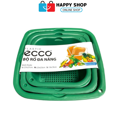 Bộ rổ nhựa kèm chậu 6 món cao cấp Việt Nhật