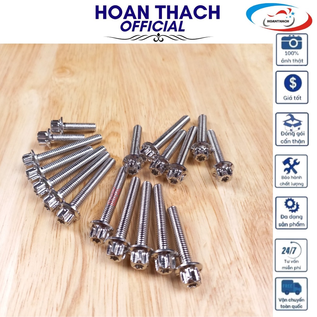 Bộ ốc lốc máy salaya gắn cho xe máy wave 2017 ( 18 con ) HOANTHACH SP016528