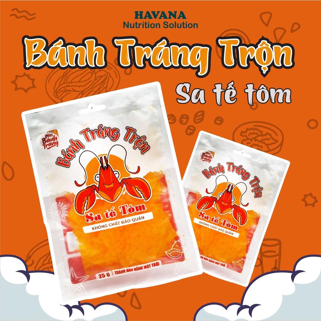 BÁNH TRÁNG TRỘN SATE TÔM vị ngon, giòn đồ ăn vặt cho giới trẻ vệ sinh an toàn thực phẩm