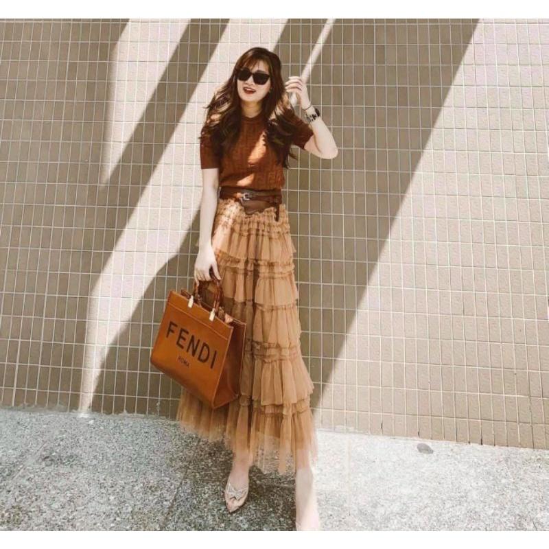 Chân váy voan tầng công chúa hàng QC