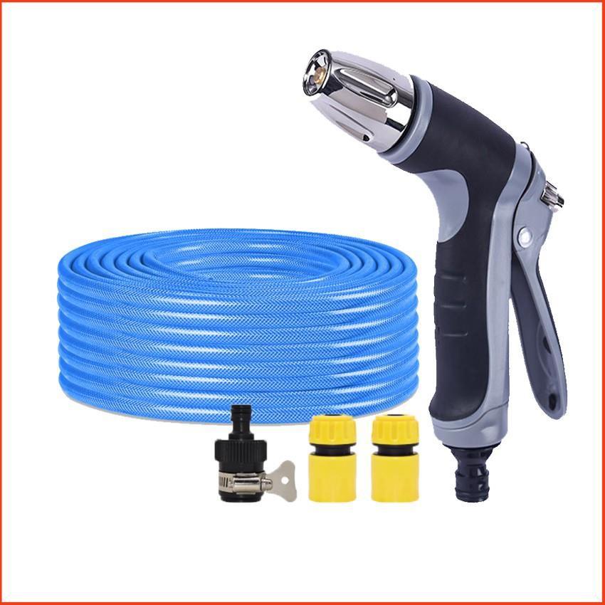 Bộ dây và vòi xịt rửa xe tưới cây tăng áp 20m 206817
