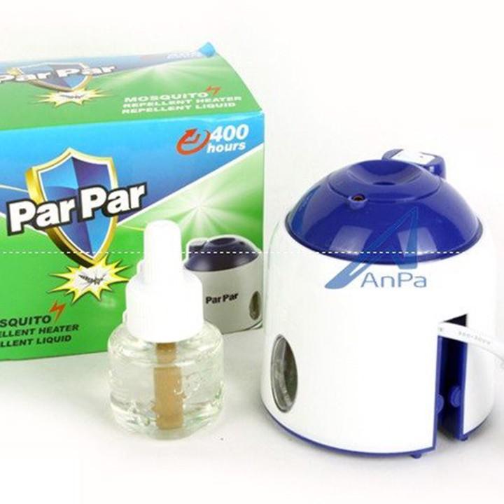 Đèn xông tinh dầu đuổi muỗi ParPar + kèm 1 lọ tinh dầu, máy đuổi muỗi Par par