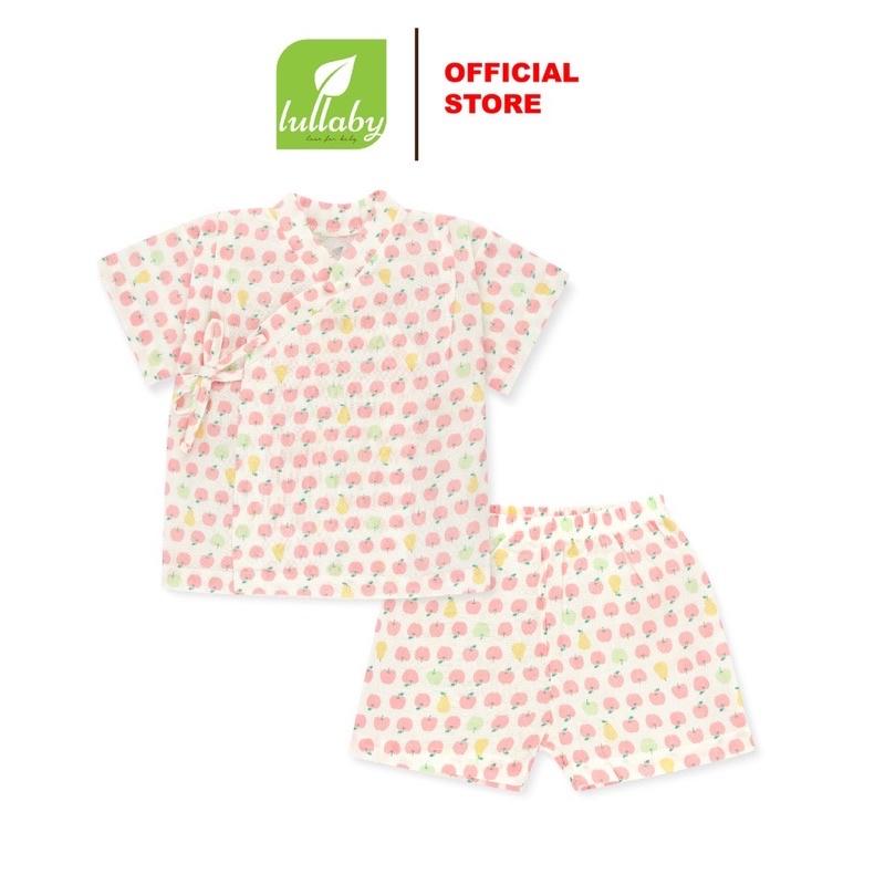 BỘ YUKATA XÔ NHẬT TRẮNG IN TÁO NH315M LULLABY