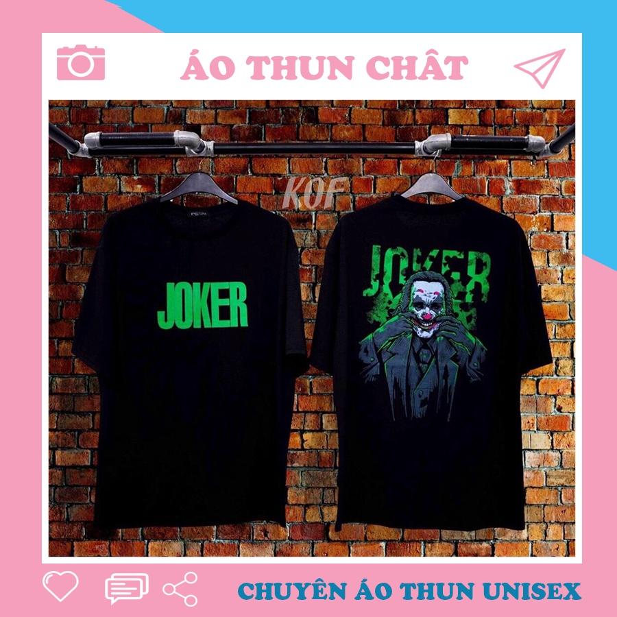 Áo Thun Tay Lỡ Unisex JOKER Gã Hề In 3D Form Rộng Cực HOT Trẻ Trung