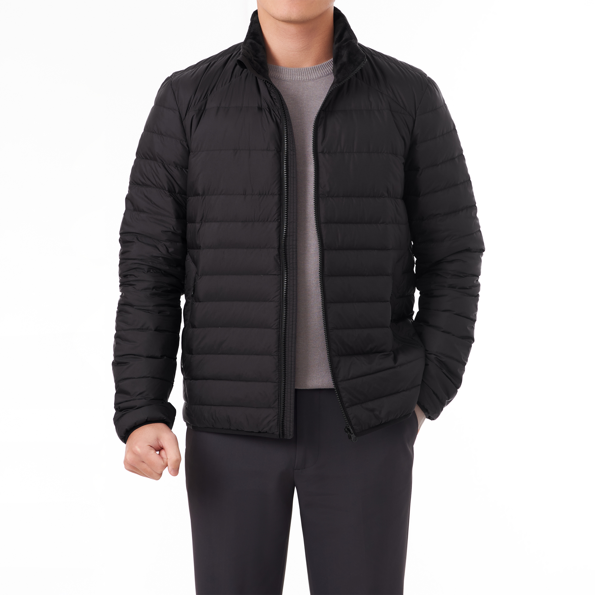 Áo khoác Jacket lông vũ nam May 10 mã 030120487 BLACK