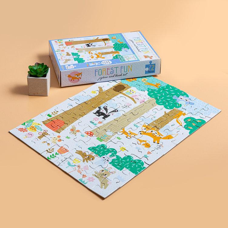 Jigsaw &amp; Book Set - Forest Fun