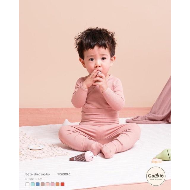 BỘ CÀI CHÉO CẠP BO - Caramel - 0-3m (3-5.5kg)