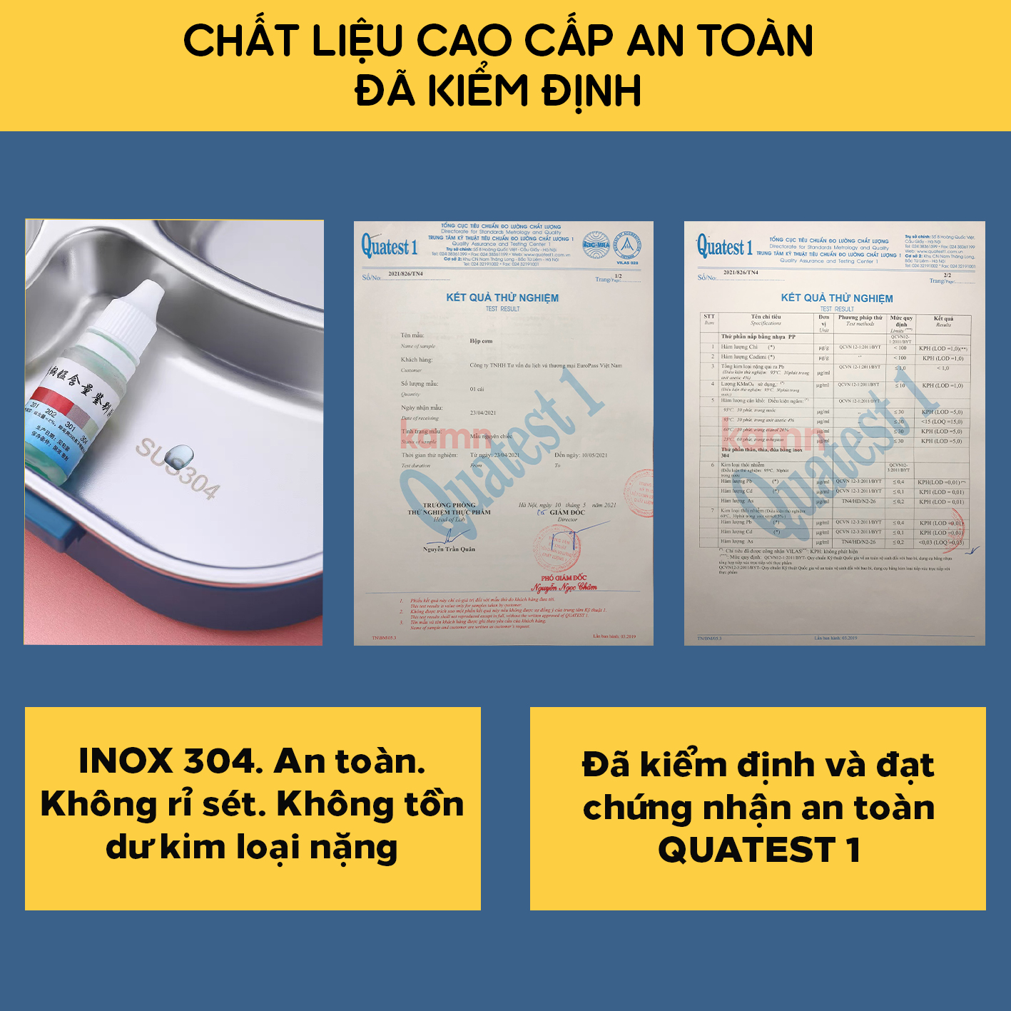 Hộp đựng cơm văn phòng giữ nhiệt Yummy Kamn, inox 304, 4 ngăn chống tràn, 4 màu hiện đại, hâm nóng đơn giản