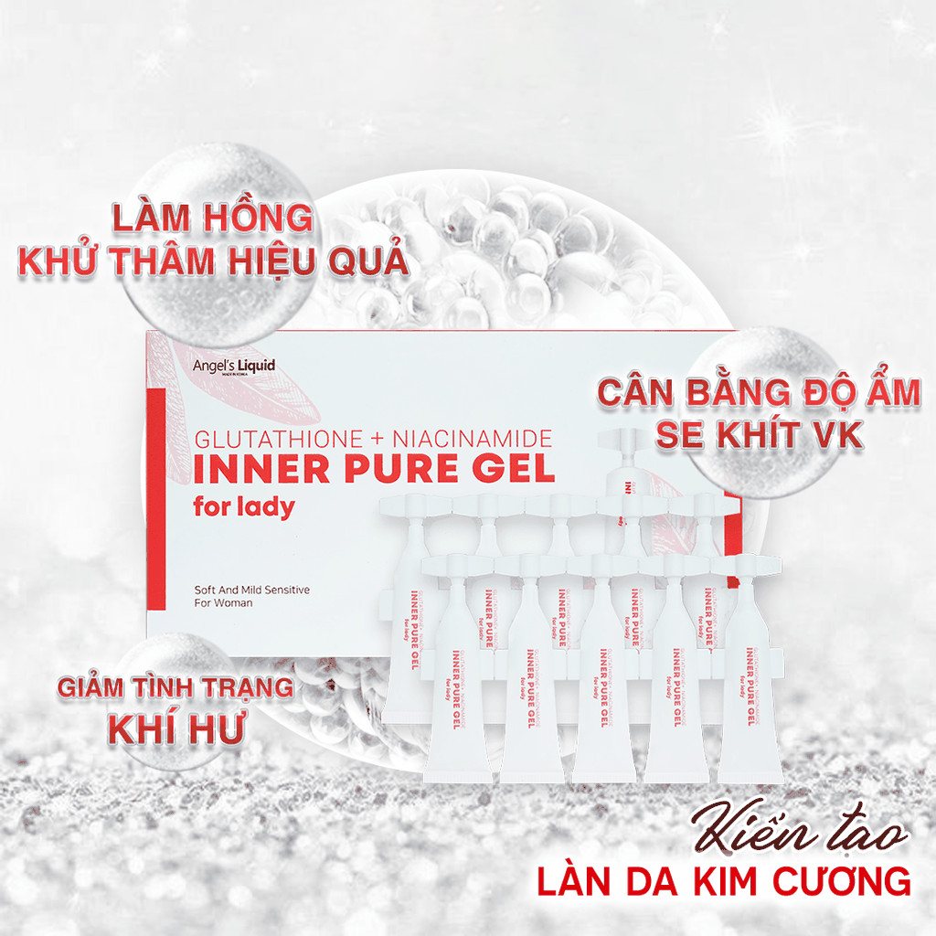 Combo 10 Ống Tinh Chất Làm Hồng, Se Khít Vùng Nhạy Cảm Angel's Liquid Gel (2ml x 10)