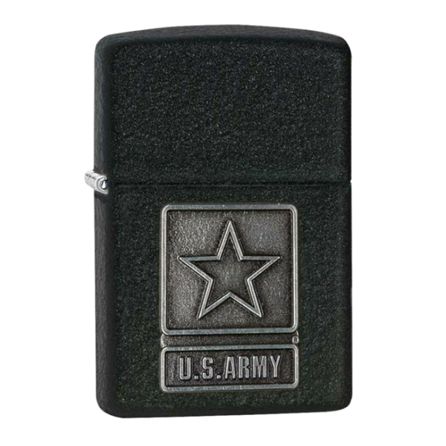 Bật Lửa Zippo 28583 1941 Replica U.S. Army Black Crackle