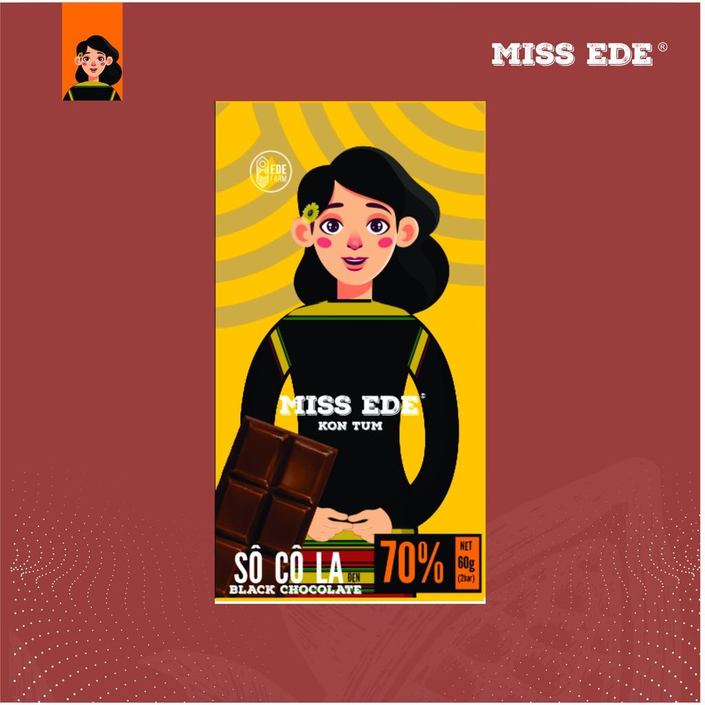 Sô cô la đen MISS EDE 70% Kon Tum - 60 g