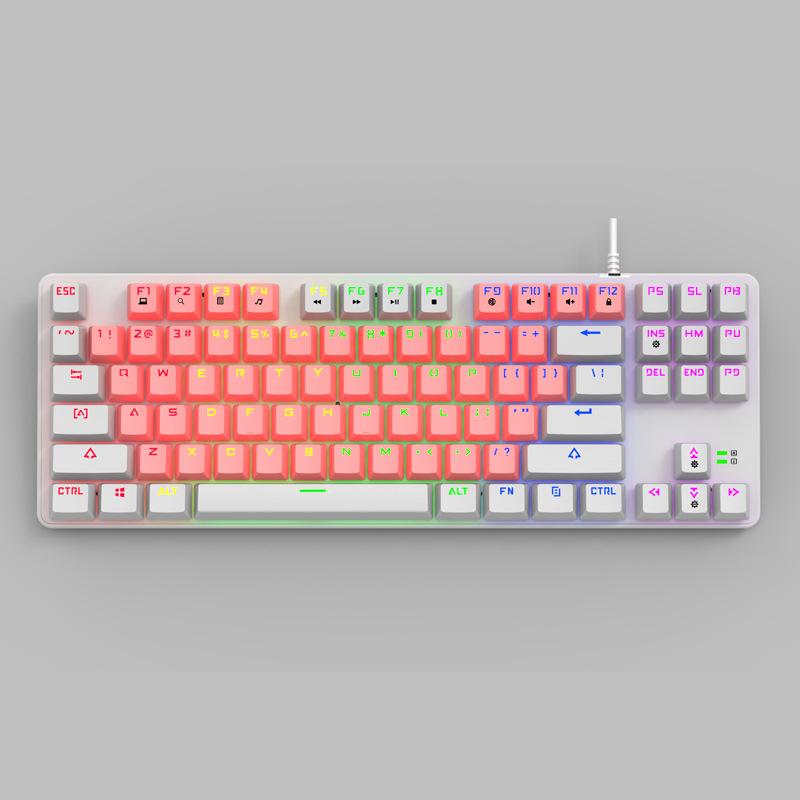 Giao Hàng Nhanh Thật Cơ Có Dây Chiếu Sáng RGB Punk Lại Mạ Xanh Công Tắc Đen Công Tắc Máy Tính Để Bàn Laptop Chơi Game