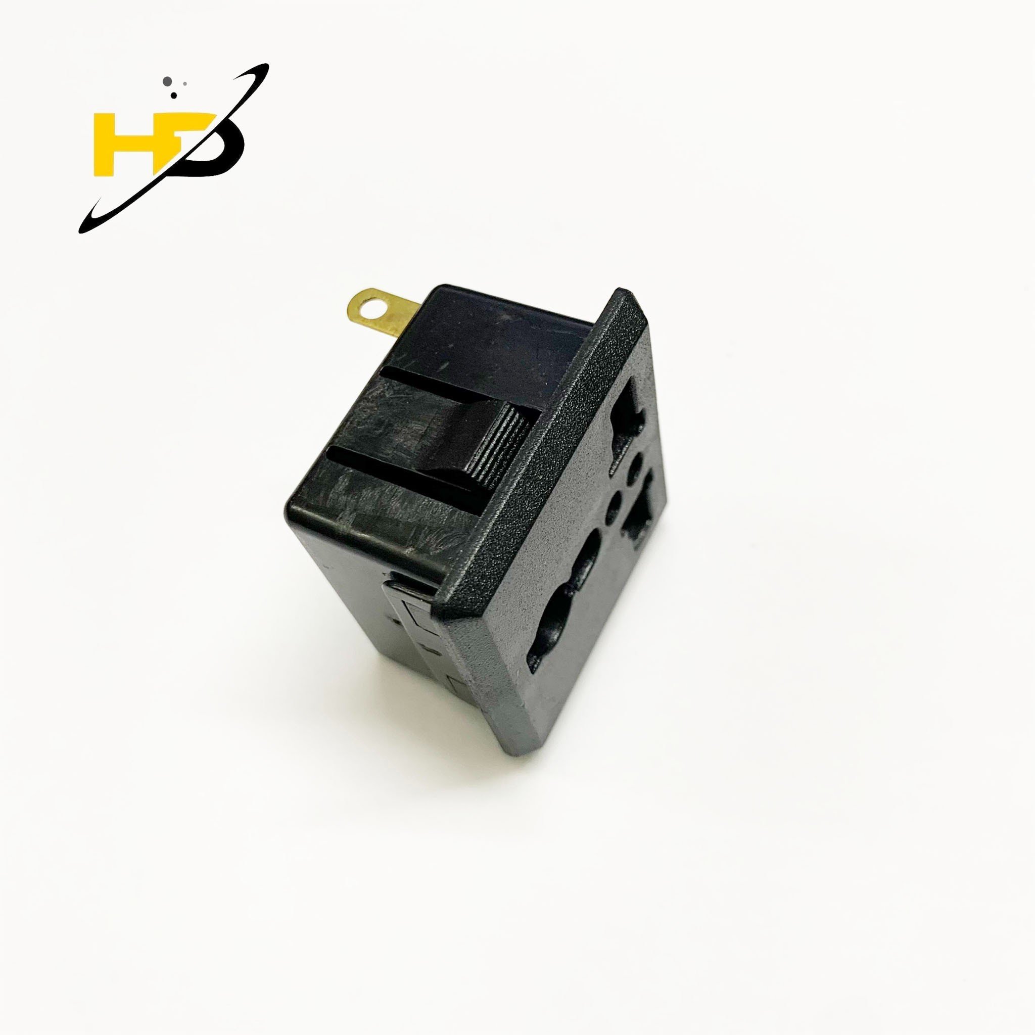 Ổ Cắm Nguồn AC 3 Lỗ 2 Chân Dẹt 10A 250V , Dùng Làm Ổ Điện Công Suất Cao