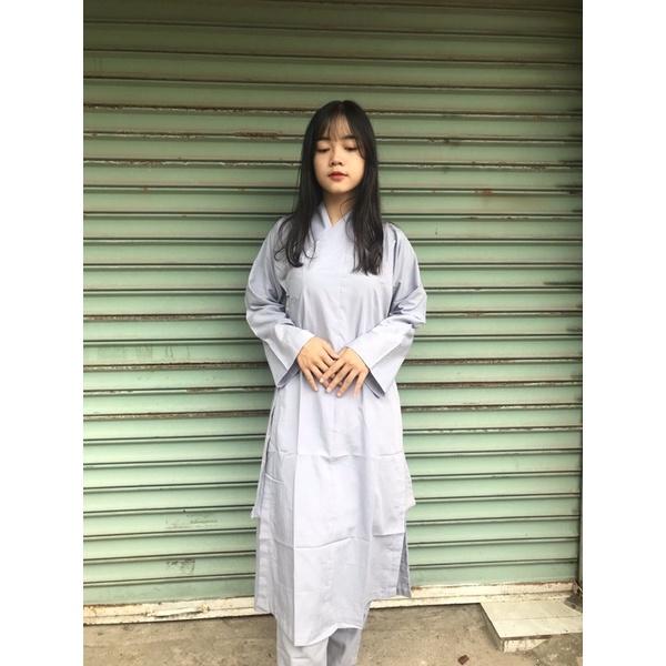 Đồ đi chùa áo choàng silk ( áo tràng )