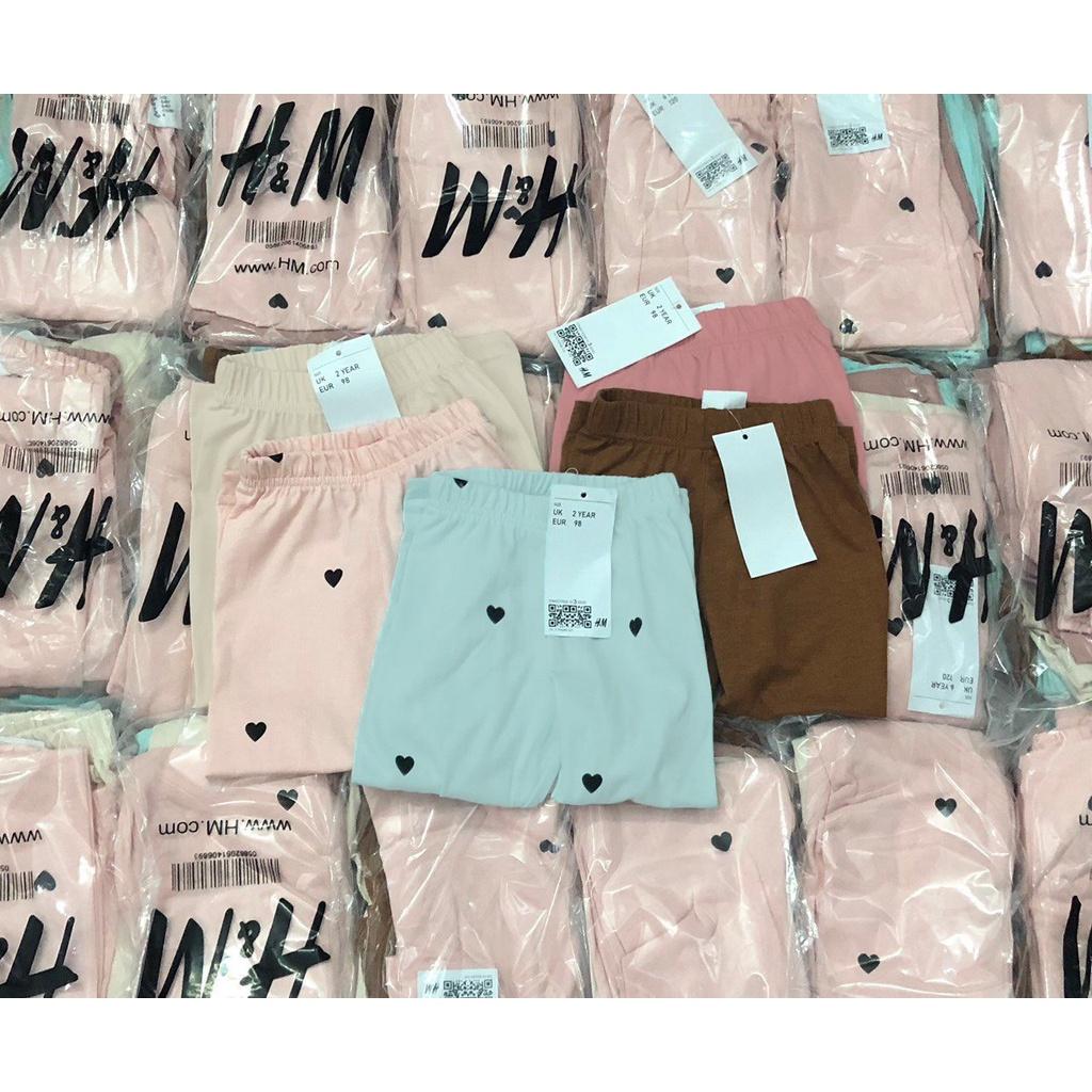 COMBO 5 QUẦN LEGGING TRÁI TIM CHO BÉ