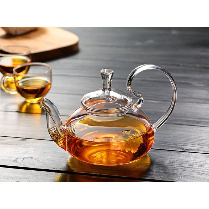 Ấm trà thuỷ tinh lọc lò xo dung tích 600ml