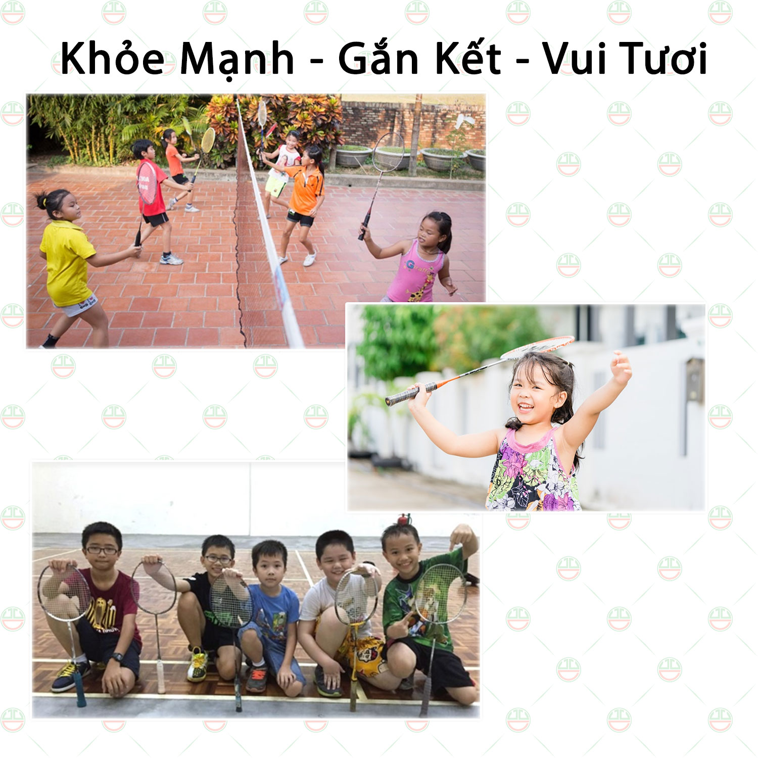 (Khỏe - Vui) Bộ Vợt Đánh Cầu Lông KhoNCC Hàng Chính Hãng - Cùng Thể Thao Tăng Cường Sức Khỏe - Vui Tươi - Gắn Kết -  KLM-VDCL