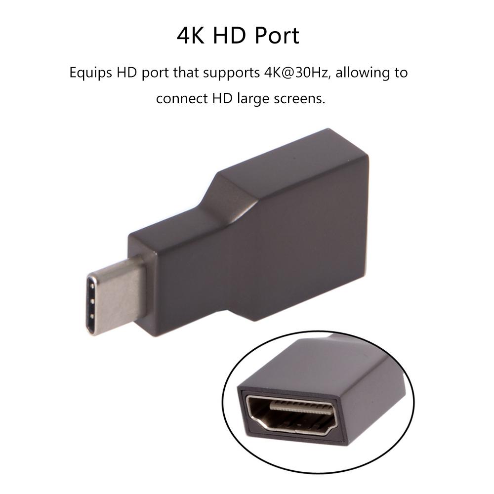 Bộ chuyển đổi Type-C sang HD 30hz cho máy tính xách tay,điện thoại di động