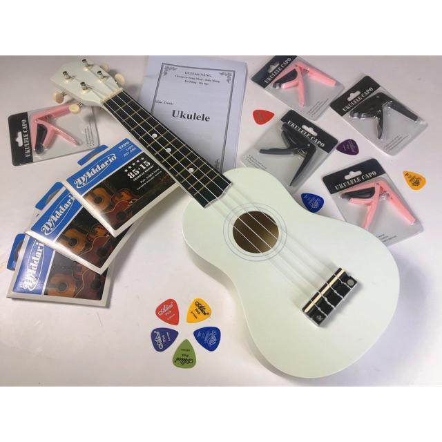 Đàn ukulele soprano màu 100% gỗ giá rẻ