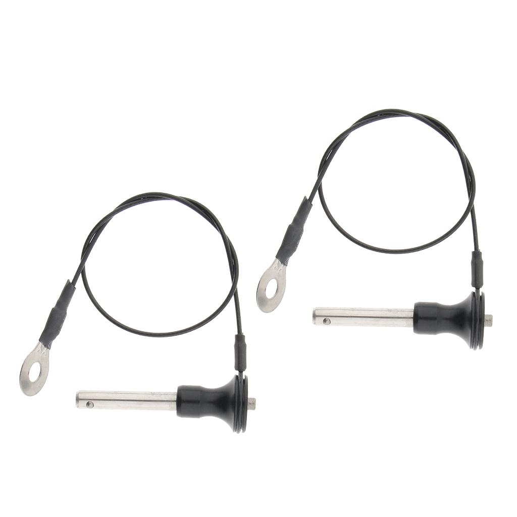 2 Miếng Thép Không Gỉ Bóng Khóa Nhanh Pin Nút Nhấn 8 Mm-45 Mm