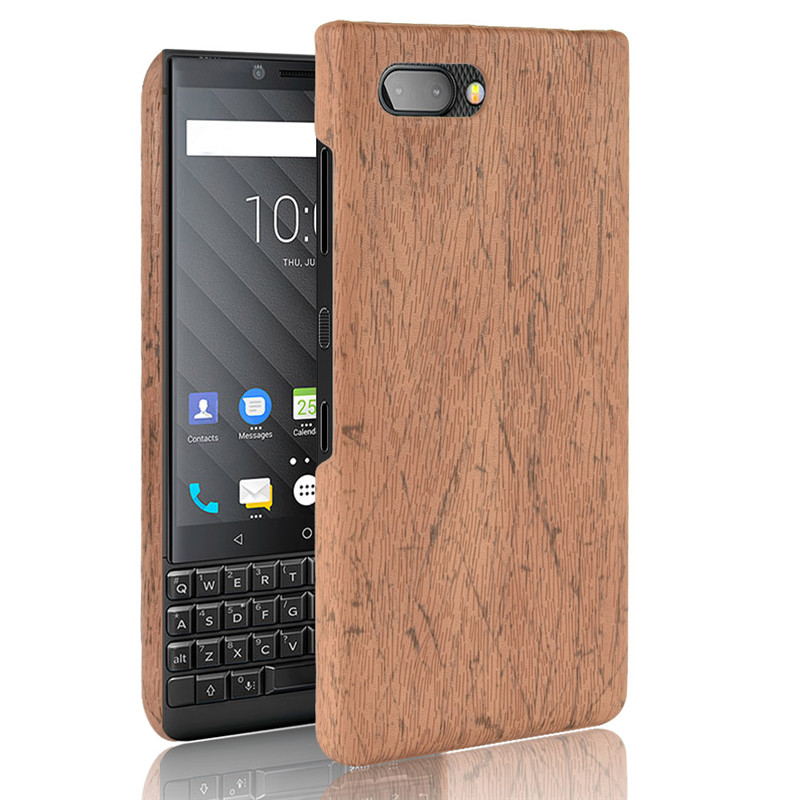 Ốp Lưng Dành Cho Blackberry Key2 Vân Gỗ Màu Nâu Sáng