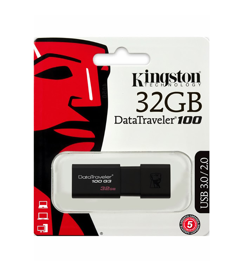 USB Kingston 32GB Data Traveler - USB 2.0/3.0 - Hàng Chính Hãng