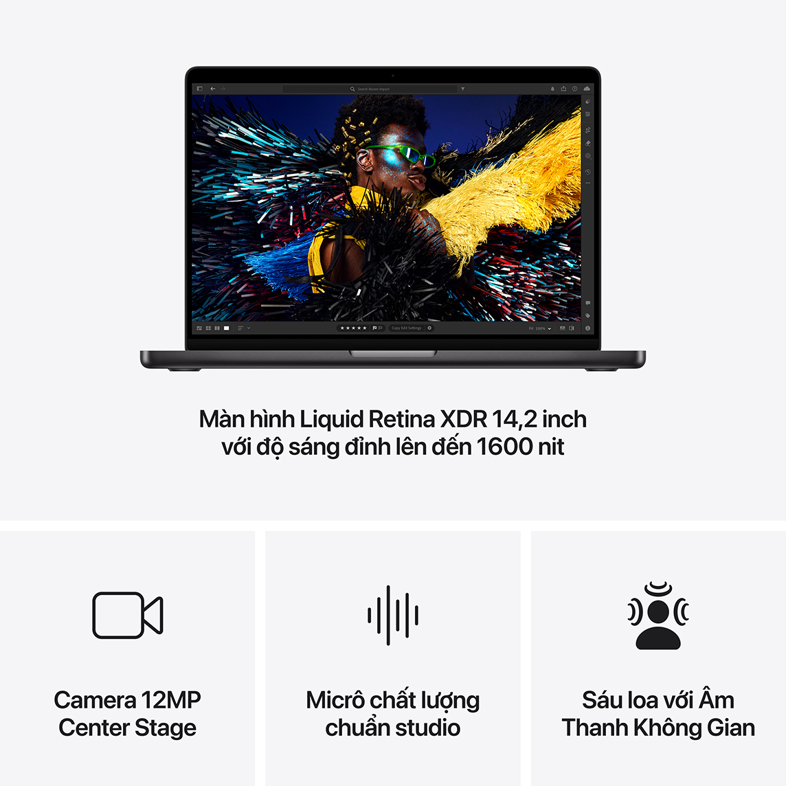 MacBook Pro M4 14 inch - Chip M4 Pro - Space Black - 24GB/ 512GB