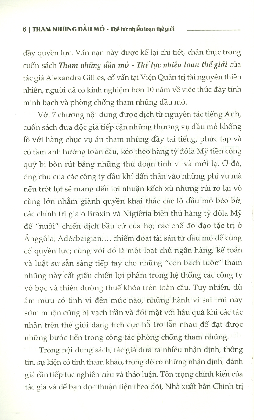 Tham Nhũng, Dầu Mỏ: Thế Lực Nhiễu Loạn Thế Giới (Sách Tham Khảo) (Xuất bản lần thứ hai)